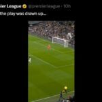 Teraz vymazaný tweet Premier League, ktorý zosmiešňoval priamy kop Tottenhamu Hotspur