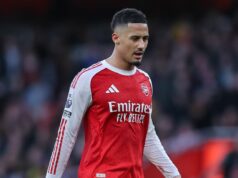 Odpoveď Williama Salibu Arsenalu po zranení ho vyradila z víťazstva v Brightone William Lintasa počas výhry Arsenalu nad Chelsea