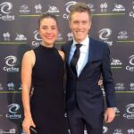 Rohan Dennis je na snímke so svojou zosnulou manželkou Melissou Hoskinsovou, ktorá zomrela, keď ju 30. decembra 2023 zrazilo auto, ktoré šoféroval.