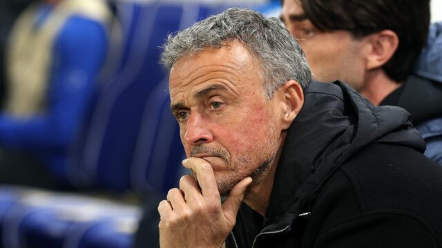 Luis Enrique počas hry PSG