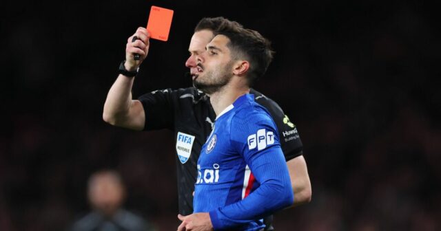 Pedro Neto z Chelsea sa môže stretnúť s rozsiahlym obmedzením pre červenú kartu Toolbox po FA cost|Futbal|Športová aktivita 
