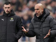Pep Guardiola dostal facku pre Man City, ale záverečná kľučka Arsenalu Carabao Cup vysvetlila NEWCASTLE UPON TYNE, ANGLICKO - 7. marca: Pep Guardiola, manažér Manchestru City, reaguje počas zápasu piateho kola Emirates FA Cupu medzi Newcastle United a Manchester City v St. James' Park 7. marca 2026 v Newcastle upon Tyne v Anglicku. (Foto: George Wood/Getty Images)