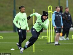 Pep Guardiola posiela odkaz svojim hviezdam Man City pred zápasom proti Realu Madrid v kotli Bernabeu Erling Haaland na tréningu predtým, ako Manchester City odletel do Španielska na kľúčový zápas