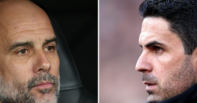 Porovnanie zápasov o titul Arsenal vs Man City a kde Mikel Arteta a Pep Guardiola