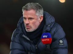 Predpoveď Jamieho Carraghera Mohameda Salaha sa splnila po sľube, že vynechá rozlúčku s Liverpoolom Odborník Sky Sports Jamie Carragher počas zápasu Premier League medzi Nottingham Forest a Tottenham Hotspur na City Ground