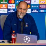 Igor Tudor hovoril na tlačovej konferencii pred prvým zápasom 16. kola Ligy majstrov Tottenhamu proti Atleticu de Madrid na ihrisku Riyadh Air Metropolitano.