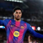 BARCELONA, ŠPANIELSKO – 17. februára: Joan Laporta sa 17. februára 2026 zúčastňuje na tlačovej konferencii počas prezentácie svojej kandidatúry na prezidenta FC Barcelona s platformou „Defensem el Barça“ v centrále „Defensem el Barça“ 17. februára 2026 v Barcelone v Španielsku. (Foto: Javier Borrego/Europa Press cez Getty Images)