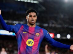 Prezident Barcelony ponúka aktualizáciu Marcusa Rashforda, pretože prestup Manu United je ohrozený BARCELONA, ŠPANIELSKO – 17. februára: Joan Laporta sa 17. februára 2026 zúčastňuje na tlačovej konferencii počas prezentácie svojej kandidatúry na prezidenta FC Barcelona s platformou „Defensem el Barça“ v centrále „Defensem el Barça“ 17. februára 2026 v Barcelone v Španielsku. (Foto: Javier Borrego/Europa Press cez Getty Images)