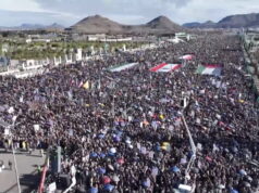 Protesty v Jemene proti americko-izraelským útokom, keď Húsíovia varujú pred akciou | Húsíovia Protesty v Jemene proti americko-izraelským útokom, keď Húsíovia varujú pred akciou | Húsíovia