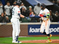 Randy Arozarena sa ospravedlňuje Calovi Raleighovi za pľuvanec WBC MLB: Playoffs – Toronto Blue Jays v Seattle Mariners