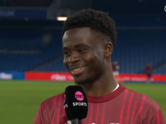 Reakcia Bukaya Saka fanúšikom Arsenalu po tom, čo Man City stratil body v obrovskom zisku titulu Bukayo Saka potešila výhra nad Brightonom