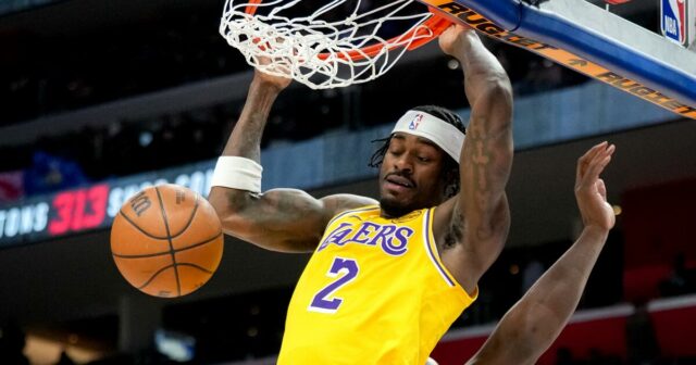 Rely Lakers verzus Detroit zaostáva, keď sa séria deviatich víťazstiev končí
