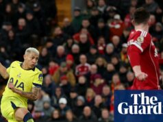 Richarlison zachraňuje neskorý bod pre Spurs v Liverpoole, aby zmiernil tlak na Tudora | Premier League Richarlison zachraňuje neskorý bod pre Spurs v Liverpoole, aby zmiernil tlak na Tudora | Premier League