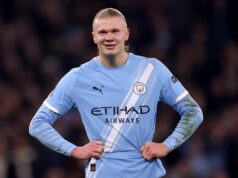 Rokovania o prestupe Erlinga Haalanda do Barcelony sa začali na stretnutí Man City so Španielskom MADRID, ŠPANIELSKO - 11. marca: Erling Braut Haaland z Manchestru City počas zápasu Ligy majstrov UEFA medzi Realom Madrid a Manchester City na Estadio Santiago Bernabeu 11. marca 2026 v Madride v Španielsku (Foto Maria Gracia Jimenez/Soccrates/Getty Images)