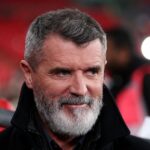 Roy Keane s červenou tvárou ako v oblasti oblečenia Guy Utd jasne|Futbal|Športová aktivita