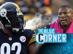 Ryan Clark vymenúva Pittsburgh Steelers, ktorí mohli byť hviezdami MMA 6. novembra 2011; Pittsburgh, PA, USA: Defenzívny obranca Pittsburgh Steelers Ike Taylor (24) v prvej štvrtine proti Baltimore Ravens na Heinz Field nastupuje na ihrisko s tvárou pokrytou hrozným uterákom. The Ravens vyhrali 23:20. Povinný kredit: Charles LeClaire-USPRESSWIRE