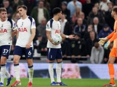 Šesť špičkových odborníkov objasňuje pocity zostupu Spurs, keď sa objaví scenár nočnej mory Micky van de Ven, Joao Paulhinha, Dominic Solanke a Guglielmo Vicario z Tottenhamu Hotspur reagujú po strelení gólu Crystal Palace počas zápasu Premier League medzi Tottenhamom Hotspur a Crystal Palace.