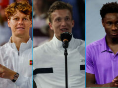 Sinner tlačí Alcaraz, Lehecka praská top 15, Menšík -13, Landaluce +40, Kouame +57 Sinner tlačí Alcaraz, Lehecka praská top 15, Menšík -13, Landaluce +40, Kouame +57