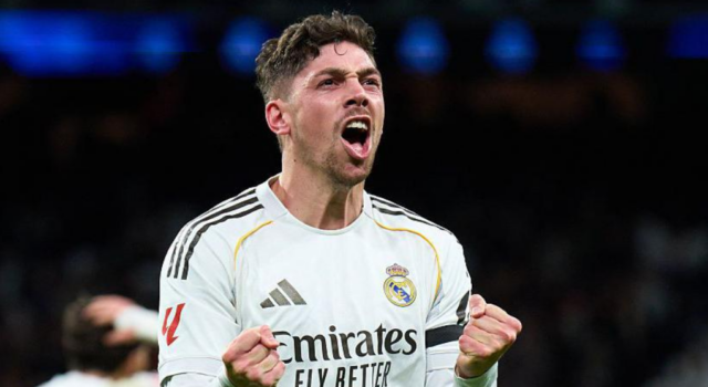 Federico Valverde oslavuje gól