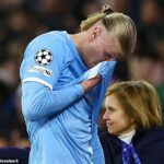 Nálada Erlinga Haalanda odrážala náladu Manchestru City, keď vystúpili z Ligy majstrov