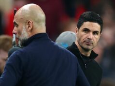 Správy o zranení v boji o titul v Premier League po kríze Arsenalu a Man City trpí novým problémom Tréner Arsenalu Mikel Arteta a šéf Manchestru City Pep Guardiola