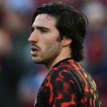 Sandro Tonali v zápase medzi Barcelonou a Newcastlom