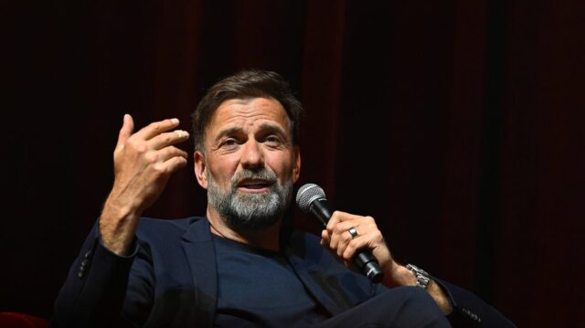 Jurgen Klopp bývalý manažér Liverpoolu počas podujatia v M&S ​​Bank Arena 28. mája 2024 v Liverpoole