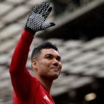 MANCHESTER, ANGLICKO - 7. FEBRUÁRA: Casemiro z Manchestru United počas zápasu Premier League medzi Manchestrom United a Tottenhamom Hotspur na Old Trafford 7. februára 2026 v Manchestri v Anglicku. (Foto: Carl Recine/Getty Images)