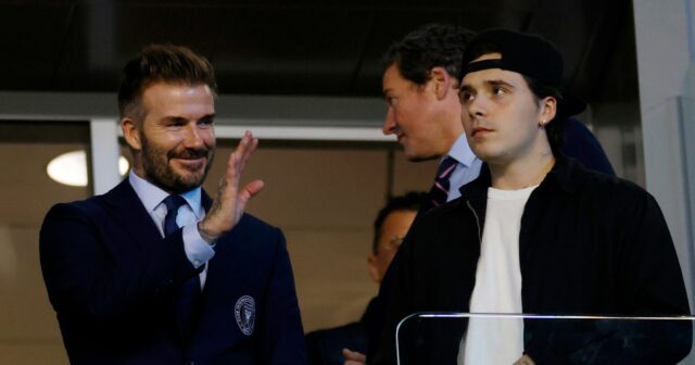 David Beckham a Brooklyn Beckham