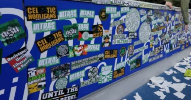 Stúpenci Keltov opúšťajú Rangers Ibrox Arenu hrozne zranení po „poburujúcich“ Stúpenci Keltov opúšťajú Rangers Ibrox Arenu hrozne zranení po „poburujúcich“ scénach|Futbal|Športová aktivita