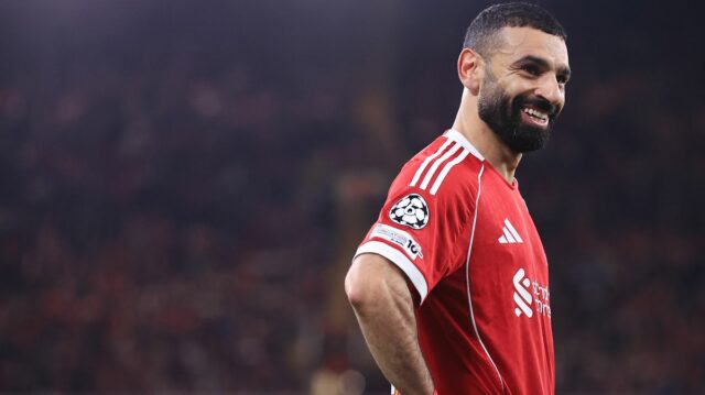 Mohamed Salah počas zápasu Liverpoolu