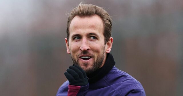 Symbol Tottenhamu Harry Kane umiestnený vo svojej oblasti, keď starý súper strieľa výstrely|Futbal|Športová aktivita 
