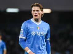 Talianske médiá sa nezhodli s Antoniom Contem ohľadom výkonu Scotta McTominaya NEAPOL, TALIANSKO - 14. marca: Scott McTominay z SSC Neapol počas zápasu Serie A medzi SSC Neapol a US Lecce na Stadio Diego Armando Maradona 14. marca 2026 v talianskom Neapole. (Foto Ivan Romano/Getty Images)