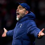 MADRID, ŠPANIELSKO - 10. marca: Igor Tudor, hlavný tréner FC Tottenham Hotspur reaguje počas zápasu 16. kola Ligy majstrov UEFA 2025/26 medzi Atletico de Madrid a Tottenham Hotspur FC na Estadio Civitas Metropolitano 10. marca 2026 v Madride v Španielsku. (Foto: Diego Souto/Getty Images)