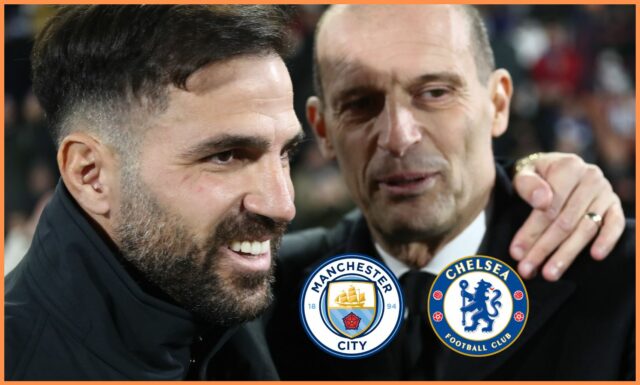 Tréner Chelsea a Man City Cesc Fabregas
