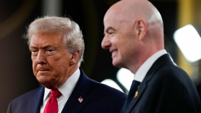 Prezident Donald Trump a prezident FIFA Gianni Infantino