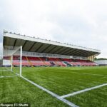 Hamilton Accies hral túto sezónu na štadióne Broadwood v Cumbernaulde