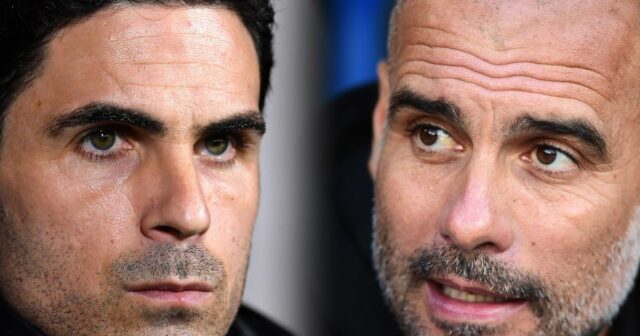 Mikel Arteta a Pep Guardiola