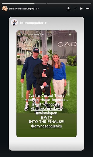 Vanessa Trumpová mlčí o zatknutí priateľa Tigera Woodsa, keď píše Vanessa Trumpová v sobotu zdieľala obrázky dcéry Kai bez odkazu na Tigera Woodsa