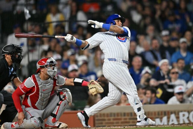 MLB: Los Angeles Angels v Chicagu Cubs