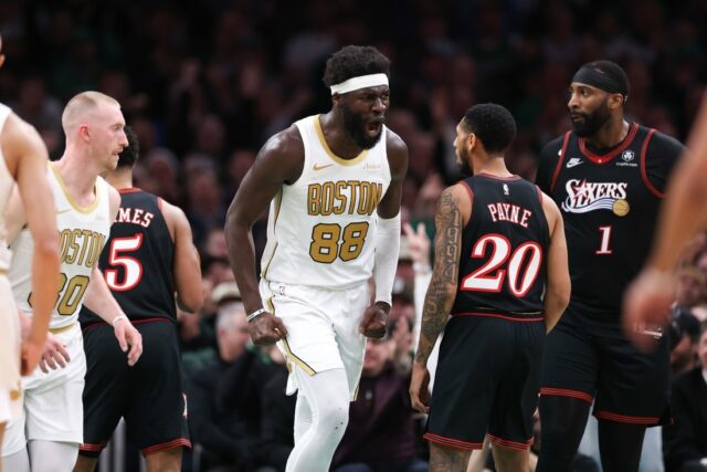 NBA: Philadelphia 76ers v Bostone Celtics