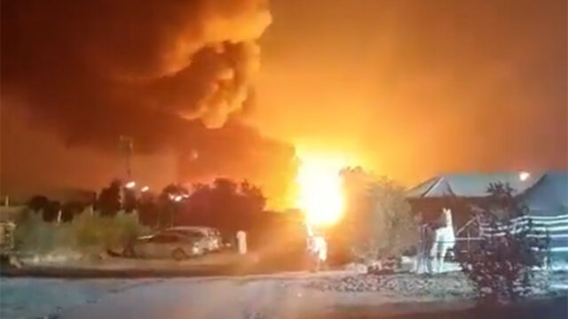 Video ukazuje výbuch projektilu v blízkosti leteckej základne Ali al-Salem v Kuvajte | Izraelsko-iránsky konflikt
