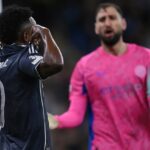 Vinicius Jr. v utorok večer provokatívne oslavoval pred fanúšikmi Man City