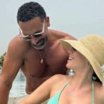 Rio Ferdinand s manželkou Kate v Dubaji.