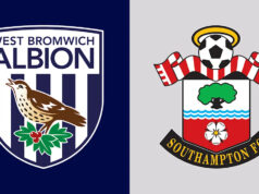 Výber zo štatistík: West Bromwich Albion vs Southampton BBC sledujte banner vášho tímu na čiernom pozadí