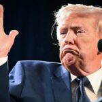 Prezident Donald Trump hovorí na konferencii o otázkach republikánskych členov v Trump National Doral