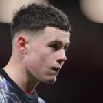 Kai Rooney z Manchestru United počas zápasu štvrtého kola FA Youth Cup medzi Manchestrom United a Derby County na Old Trafford 23. januára 2026 v Manchestri v Anglicku.