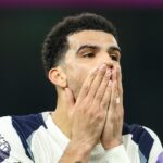 Dominic Solanke počas zápasu Tottenhamu Hotspur