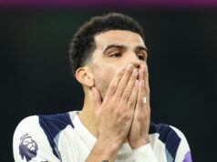 Vyšetrovanie v šatni Tottenhamu sa konalo po poškodení porážky Crystal Palace Dominic Solanke počas zápasu Tottenhamu Hotspur