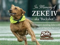 Vysokoškolský tím v smútku, keď ich milovaný maskot zomiera na rakovinu Michiganská štátna univerzita oznámila smrť svojho maskota Zeke the Wonderdog